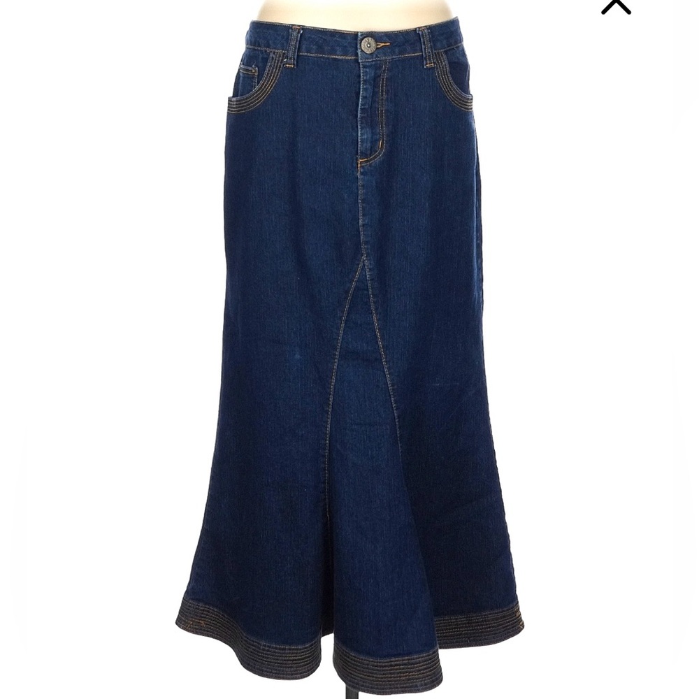 Ashley Stewart Denim Skirt